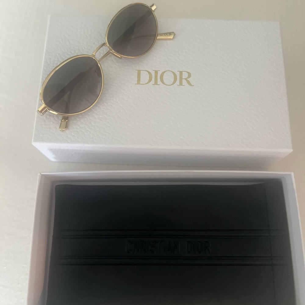 Dior Women's Sunglasses with Gold Frame